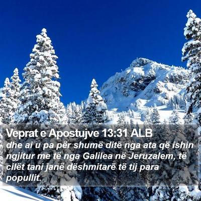 Veprat e Apostujve 13:31 ALB Bible Verse Image