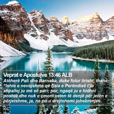 Veprat e Apostujve 13:46 ALB Bible Verse Image