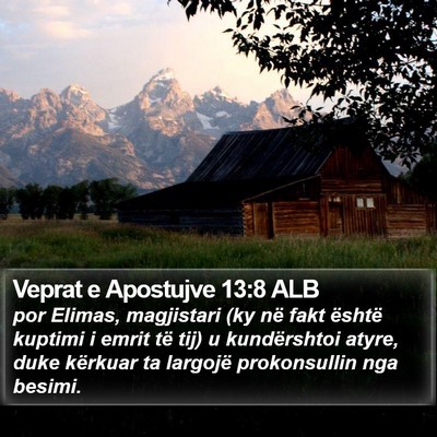 Veprat e Apostujve 13:8 ALB Bible Verse Image