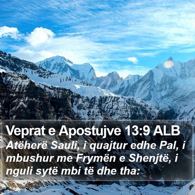 Veprat e Apostujve 13:9 ALB Bible Verse Image