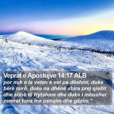 Veprat e Apostujve 14:17 ALB Bible Verse Image
