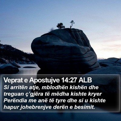 Veprat e Apostujve 14:27 ALB Bible Verse Image
