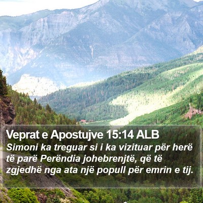Veprat e Apostujve 15:14 ALB Bible Verse Image