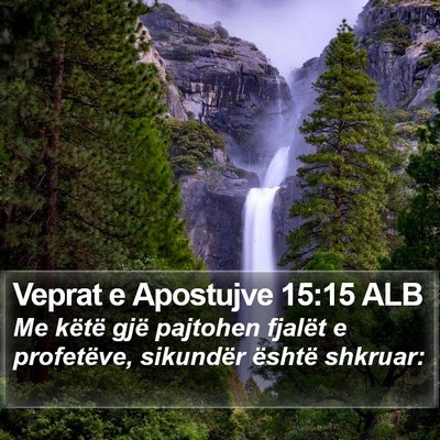 Veprat e Apostujve 15:15 ALB Bible Verse Image