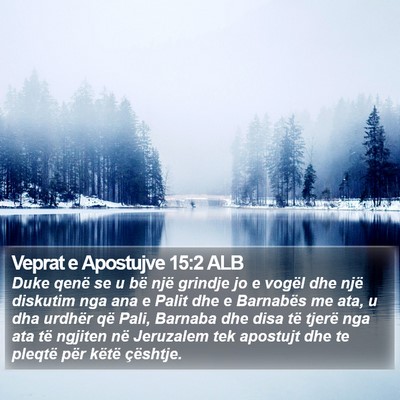 Veprat e Apostujve 15:2 ALB Bible Verse Image