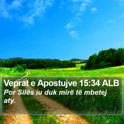 Veprat e Apostujve 15:34 ALB Bible Verse Image