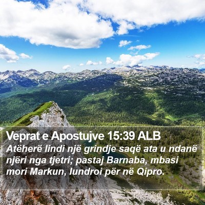 Veprat e Apostujve 15:39 ALB Bible Verse Image