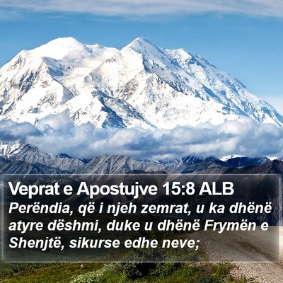 Veprat e Apostujve 15:8 ALB Bible Verse Image