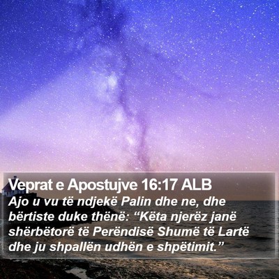 Veprat e Apostujve 16:17 ALB Bible Verse Image