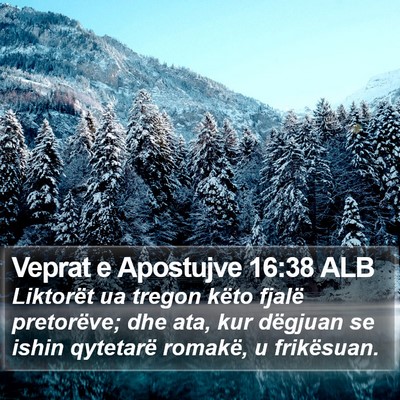 Veprat e Apostujve 16:38 ALB Bible Verse Image