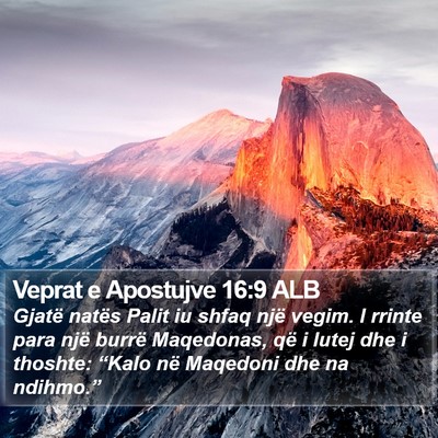 Veprat e Apostujve 16:9 ALB Bible Verse Image