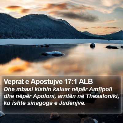Veprat e Apostujve 17:1 ALB Bible Verse Image