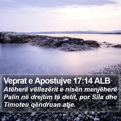 Veprat e Apostujve 17:14 ALB Bible Verse Image