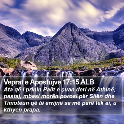 Veprat e Apostujve 17:15 ALB Bible Verse Image