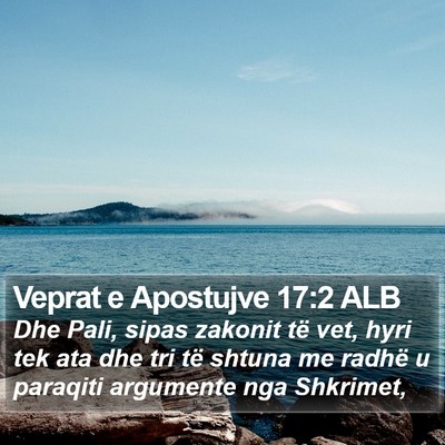 Veprat e Apostujve 17:2 ALB Bible Verse Image