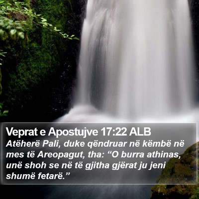 Veprat e Apostujve 17:22 ALB Bible Verse Image