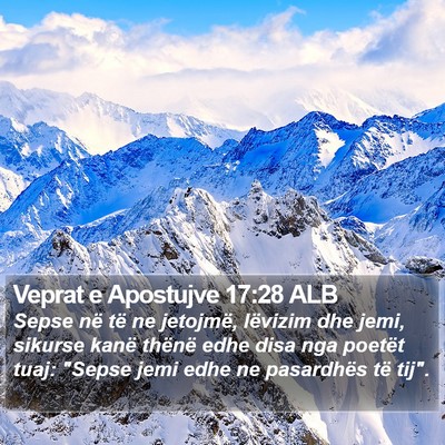 Veprat e Apostujve 17:28 ALB Bible Verse Image