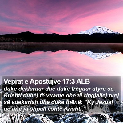 Veprat e Apostujve 17:3 ALB Bible Verse Image