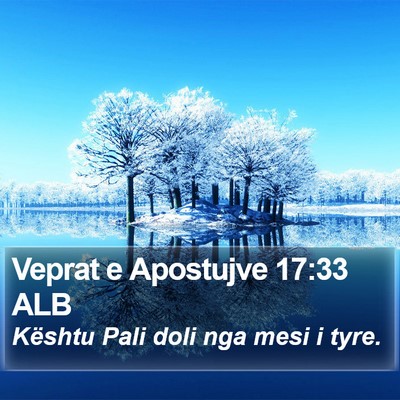 Veprat e Apostujve 17:33 ALB Bible Verse Image