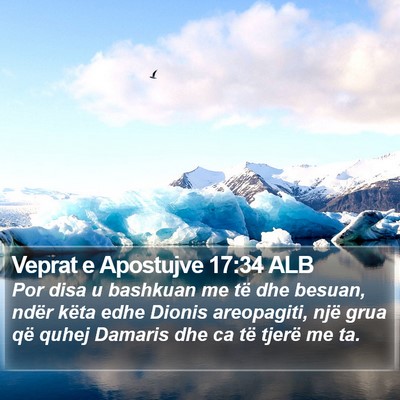 Veprat e Apostujve 17:34 ALB Bible Verse Image