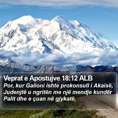 Veprat e Apostujve 18:12 ALB Bible Verse Image