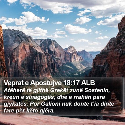 Veprat e Apostujve 18:17 ALB Bible Verse Image