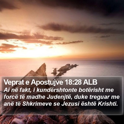 Veprat e Apostujve 18:28 ALB Bible Verse Image