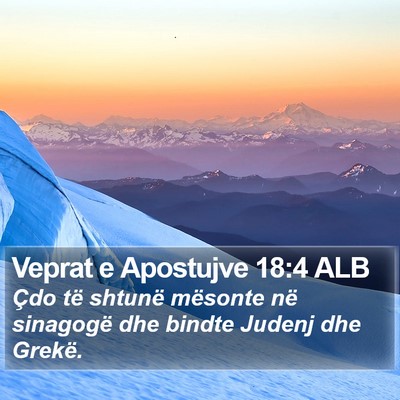 Veprat e Apostujve 18:4 ALB Bible Verse Image