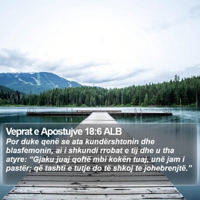 Veprat e Apostujve 18:6 ALB Bible Verse Image