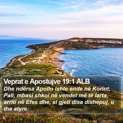 Veprat e Apostujve 19:1 ALB Bible Verse Image