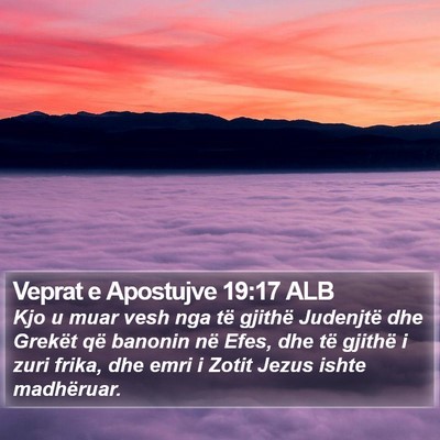 Veprat e Apostujve 19:17 ALB Bible Verse Image