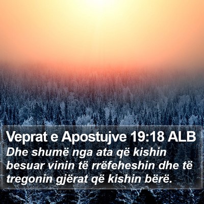 Veprat e Apostujve 19:18 ALB Bible Verse Image