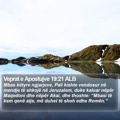 Veprat e Apostujve 19:21 ALB Bible Verse Image