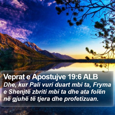 Veprat e Apostujve 19:6 ALB Bible Verse Image