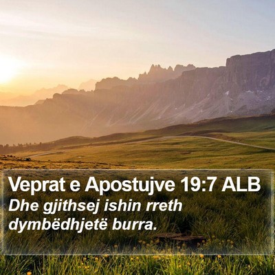 Veprat e Apostujve 19:7 ALB Bible Verse Image
