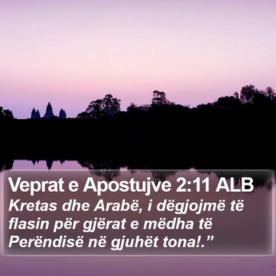 Veprat e Apostujve 2:11 ALB Bible Verse Image