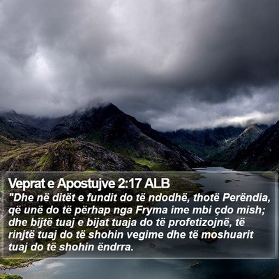 Veprat e Apostujve 2:17 ALB Bible Verse Image