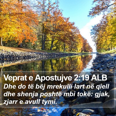 Veprat e Apostujve 2:19 ALB Bible Verse Image