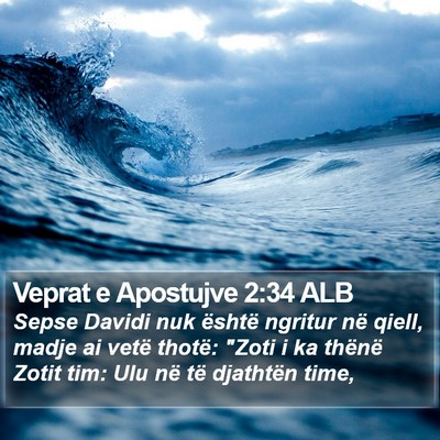 Veprat e Apostujve 2:34 ALB Bible Verse Image