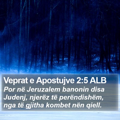 Veprat e Apostujve 2:5 ALB Bible Verse Image