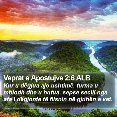 Veprat e Apostujve 2:6 ALB Bible Verse Image