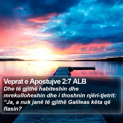 Veprat e Apostujve 2:7 ALB Bible Verse Image