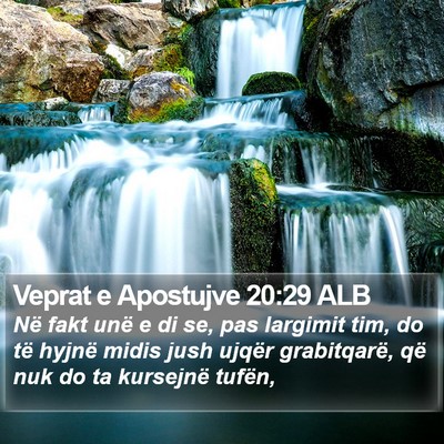Veprat e Apostujve 20:29 ALB Bible Verse Image