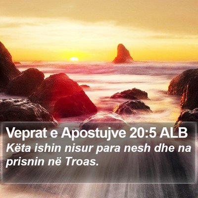 Veprat e Apostujve 20:5 ALB Bible Verse Image