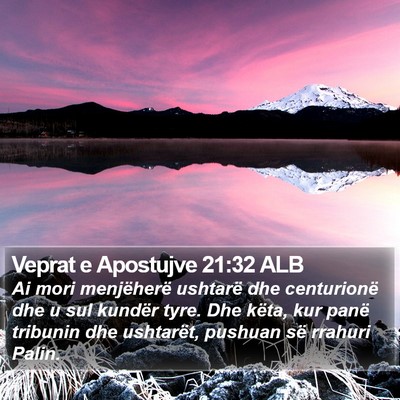 Veprat e Apostujve 21:32 ALB Bible Verse Image
