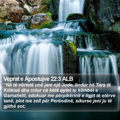 Veprat e Apostujve 22:3 ALB Bible Verse Image
