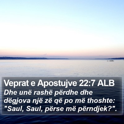 Veprat e Apostujve 22:7 ALB Bible Verse Image
