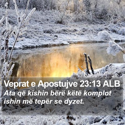 Veprat e Apostujve 23:13 ALB Bible Verse Image