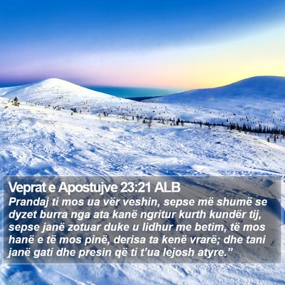 Veprat e Apostujve 23:21 ALB Bible Verse Image