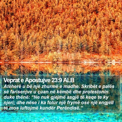 Veprat e Apostujve 23:9 ALB Bible Verse Image